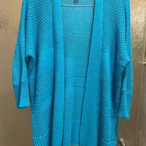 Chico’s cardigan, size 1, turquoise